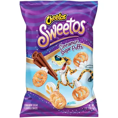 Чипсы Cheetos Sweetos Cinnamon Sugar Puffs Flavored Snacks 198.4g (2603) фото 1