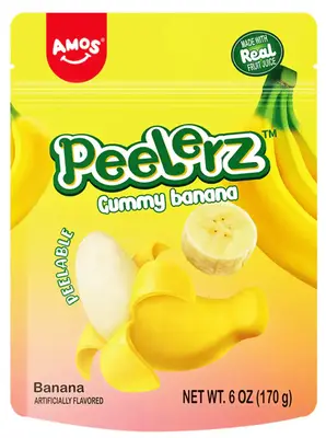 Желейні цукерки Amos Peelerz Banana 170г (9222) фото 1