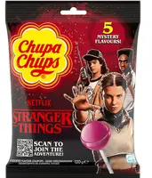 Льодяники на паличці Chupa Chups Stranger Things 5 смаків 10шт, 120г