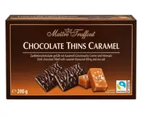 Шоколадні цукерки Maitre Truffout Chocolate Thins Caramel 200г