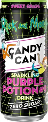 Газированный напиток Candy Can Rick and Morty Purple Potio Sugar Free со вкусом винограда 330мл (7547) фото 1