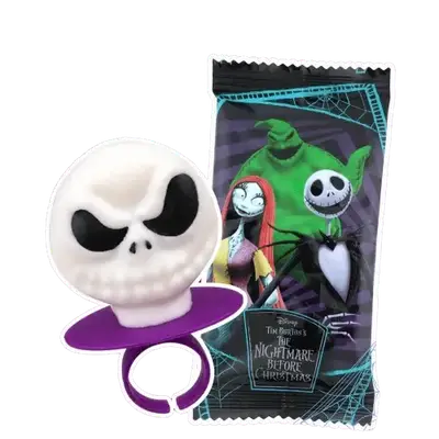 Леденец-кольцо The Nightmare Before Christmas Halloween Lollipop Rings 12г (9399) фото 1