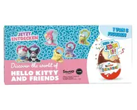 Шоколадні яйця Kinder Surprise Hello Kitty and Friends Eggs 3шт х 20г