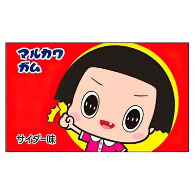 Японская жевательная резинка Marukawa Chiko-chan со вкусом сидра 5.5 г (7274) фото 1
