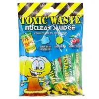 Цукерки жувальні Toxic Waste Nuclear Sludge Mini Chew Bars Bag 80г