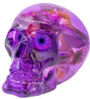 Набір солодощів у фіолетовому черепі Halloween Candy Skull Violet 535г