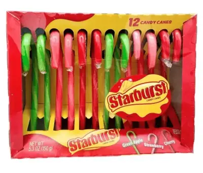 Льодяники-тростини Starburst Candy Canes 150г (9724) фото 1