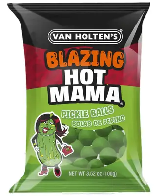 Жевательные конфеты Van Holten's Blazing Hot Mama Pickle Balls 100г (9653) фото 1