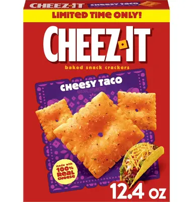 Снеки Cheez-It Cheesy Taco Baked Snack Crackers 351г (11551) фото 1