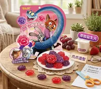 Жевательные конфеты TALA'S Disney Zootopia Strawberry and Grape Flavor 80г