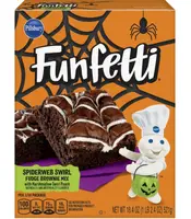 Смесь для приготовления брауни Funfetti Spiderweb Swirl Fudge Brownie Mix 521г