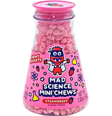 Жевательные конфеты Sweet Bandit Mad Science Strawberry 80г (6177) фото 1