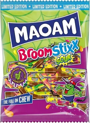 Жевательные конфеты Maoam Limited Edition Broom Stixx Sour 350г (11808) фото 1