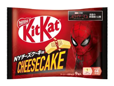 Шоколадні батончики Nestle KitKat Spider-Man New York Cheesecake 9шт х 11.6г (11864) фото 1