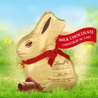 Шоколадный кролик Lindt Gold Bunny Milk Lait Chocolate Easter Bunny 200г