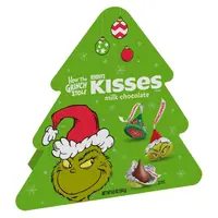 Новогодний шоколад Hershey's KISSES Grinch Milk Chocolate Christmas Candy 184 g