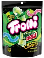 Желейные конфеты Trolli x Mountain Dew Sour Brite Crawlers Gummy Worm Candy 350г