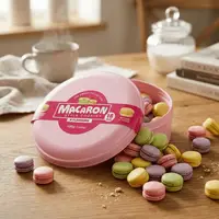 Печиво Макарон Becky's Macaron Style Cookies 4 смаки 18 штук 108г