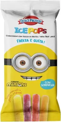 Фруктовый лёд Dolci Preziosi Ice Pops Minions 400мл (6732) фото 1