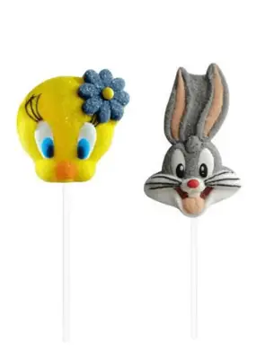 Маршмеллоу на паличці Relkon Looney Tunes Marshmallow Lollipop 1шт, 45г (10570) фото 1