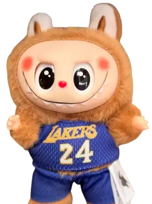Колекційна м'яка іграшка Labubu LAND The Monsters Labubu Basketball NBA Lakers 24, 1шт (8843) фото 1
