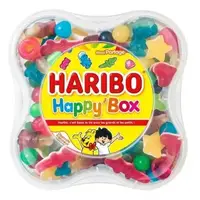 Желейные конфеты Haribo Happy Box фруктово-йогуртовое ассорти 600 г.