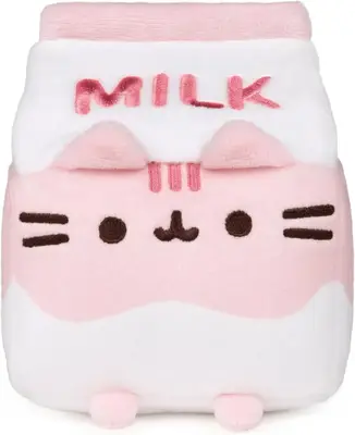 М'яка іграшка Pusheen Cat Strawberry Milk Рожевий Кіт Пакет Молока, 1шт (11535) фото 1