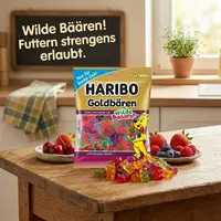 Желейні цукерки Haribo Goldbären Wilde Bääären 340г