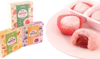 Японские моти Bamboo House Fruit Mochi Strawberry Клубника 140г