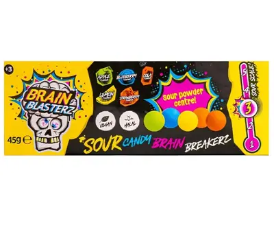 Драже Brain Blasterz Sour Candy Brain Breaker 45г (11046) фото 1