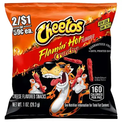 Чипсы Cheetos Flamin Hot Crunchy 28.3g (1043) фото 1