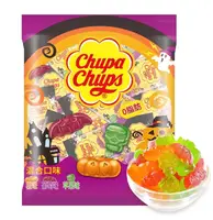 Жувальні цукерки Chupa Chups Halloween Gummy Fruit Candy Scary Mix 450г