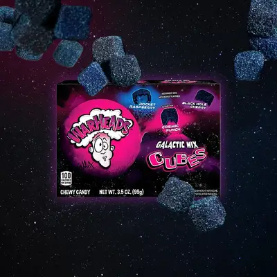 Желейки WarHeads Galactic Mix Cubes 99g (6602) фото 1