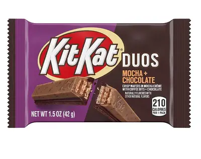 Батончик KIT KAT Duos Mocha Creme and Chocolate Wafer 42g (2511) фото 1