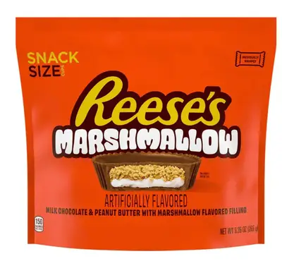 Шоколаді цукерки Reese's Marshmallow Peanut Butter Cups 265г (11150) фото 1