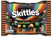 Драже Skittles Shriekers Sour Fun Size Halloween Candy 240г