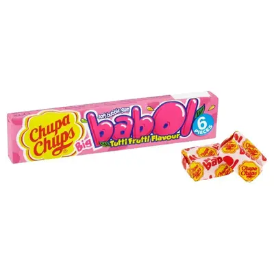 Жевачки Chupa Chups Big Babol Tutti Frutti Flavour 6 шт (5367) фото 1