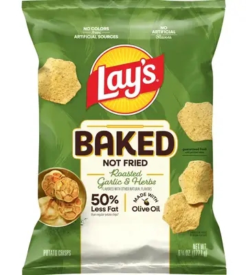 Чіпси Lay's Baked Roasted Garlic and Herbs 177.1г (11664) фото 1
