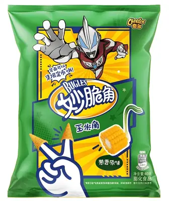 Чіпси Cheetos Bugles Green Onion Flavor Ultraman 40г (10734) фото 1