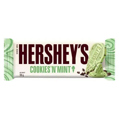 Шоколад Hershey’s Cookies ‘N’ Mint Bar 39g (1497) фото 1