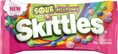 Драже Skittles Sour Wild Berry Candy 51г (10528) фото 1