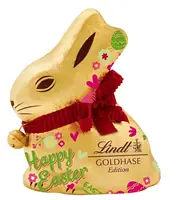 Шоколадний кролик Lindt Gold Rabbit Goldhase Edition Happy Easter 100г
