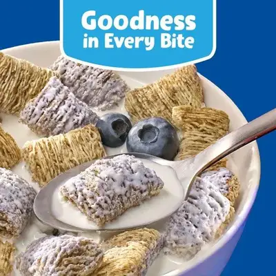Сухий сніданок Kellogg's Frosted Mini-Wheats Blueberry 623g (2970) фото 1