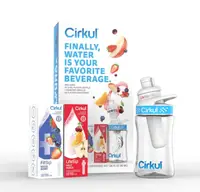 Стартовый набор бутылка Cirkul с двумя вкусовыми картриджами Фруктовый Пунш и Ягодный Микс 350 мл