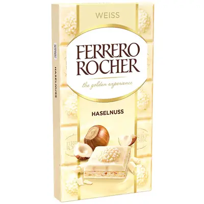 Шоколадка Ferrero Rocher Haselnuss White Chocolate 90g (2149) фото 1