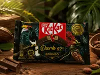 Шоколадний батончик Kit Kat Dark 52% Borneo Flavour 35г