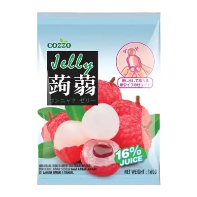 Конжак желе со вкусом личи Cozzo Jushida Konnyaku Jelly Lychee 160g (5385) фото 1