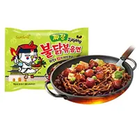 Локшина швидкого приготування Samyang Buldak Ramen Jjajang Hot Chicken Flavor 140 г