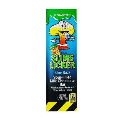 Шоколадный батончик Toxic Waste Slime Licker Blue Razz, 49г (6530) фото 1