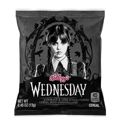 Сухий сніданок Kellogg's Wednesday Cereal Pouches Cookies &amp; Creme with Marshmallows 13г (11868) фото 1
